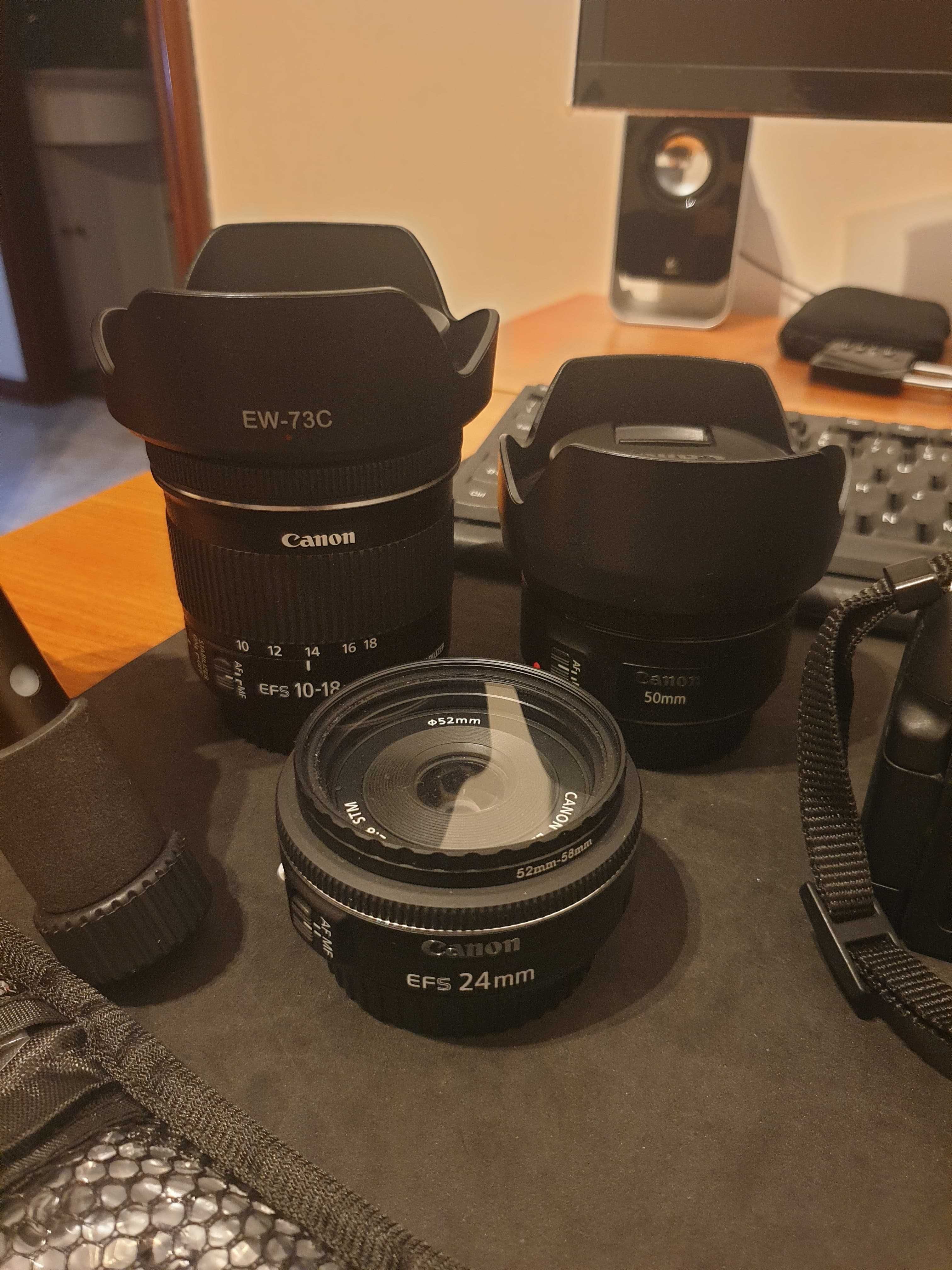 Máquina fotográfica Canon 750d
