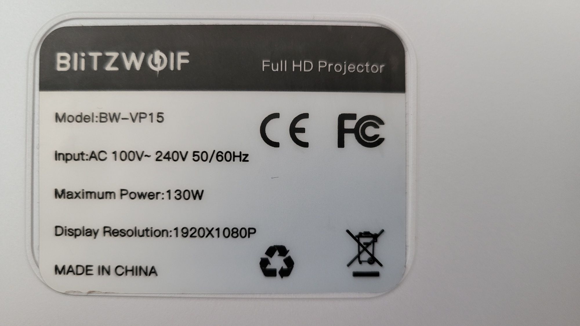 Projektor Blitzwolf BW-VP15 1080p