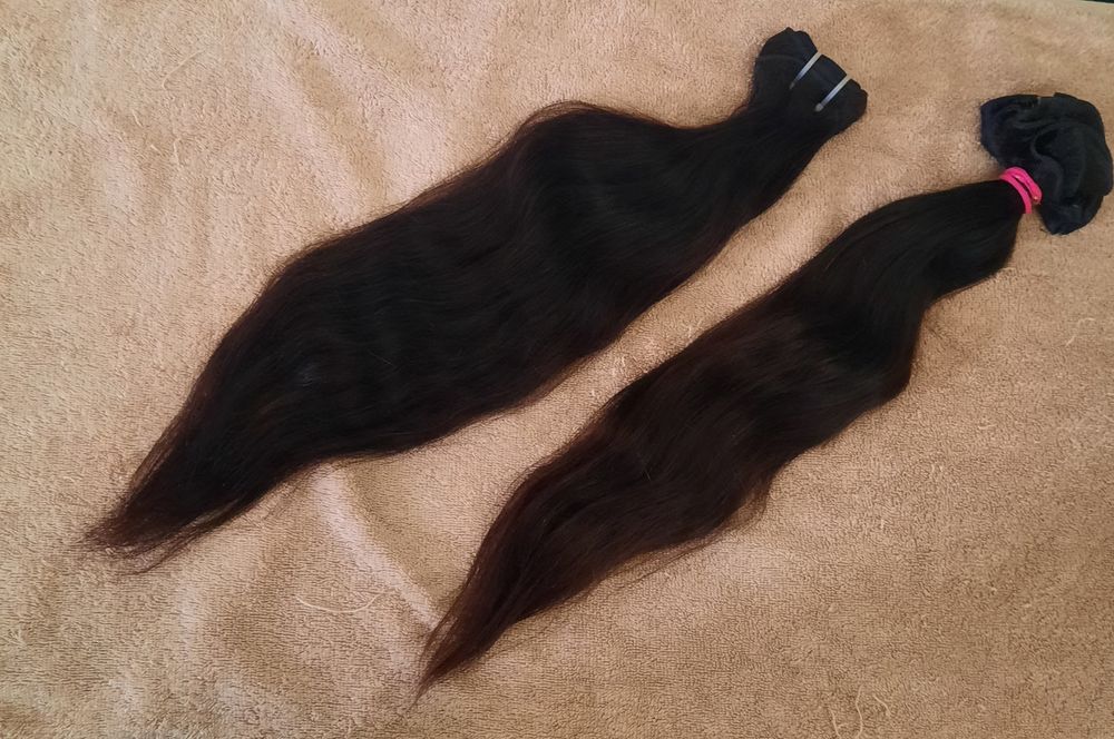 Cabelo humano em tela