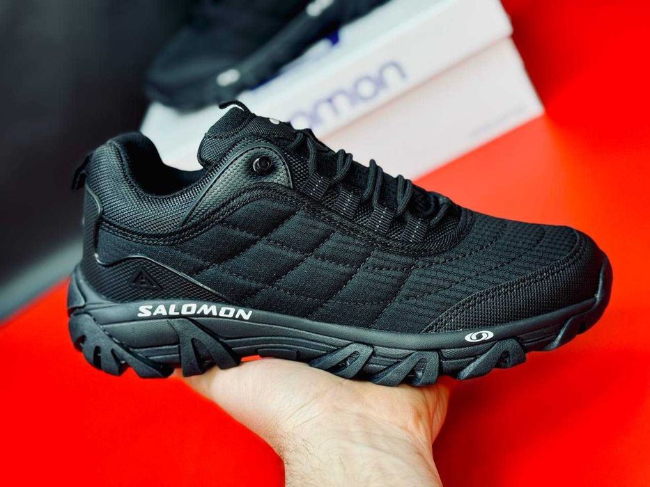 Salomon Black GORE-TEX Мужские непромокаемые осенние кроссовки саламон