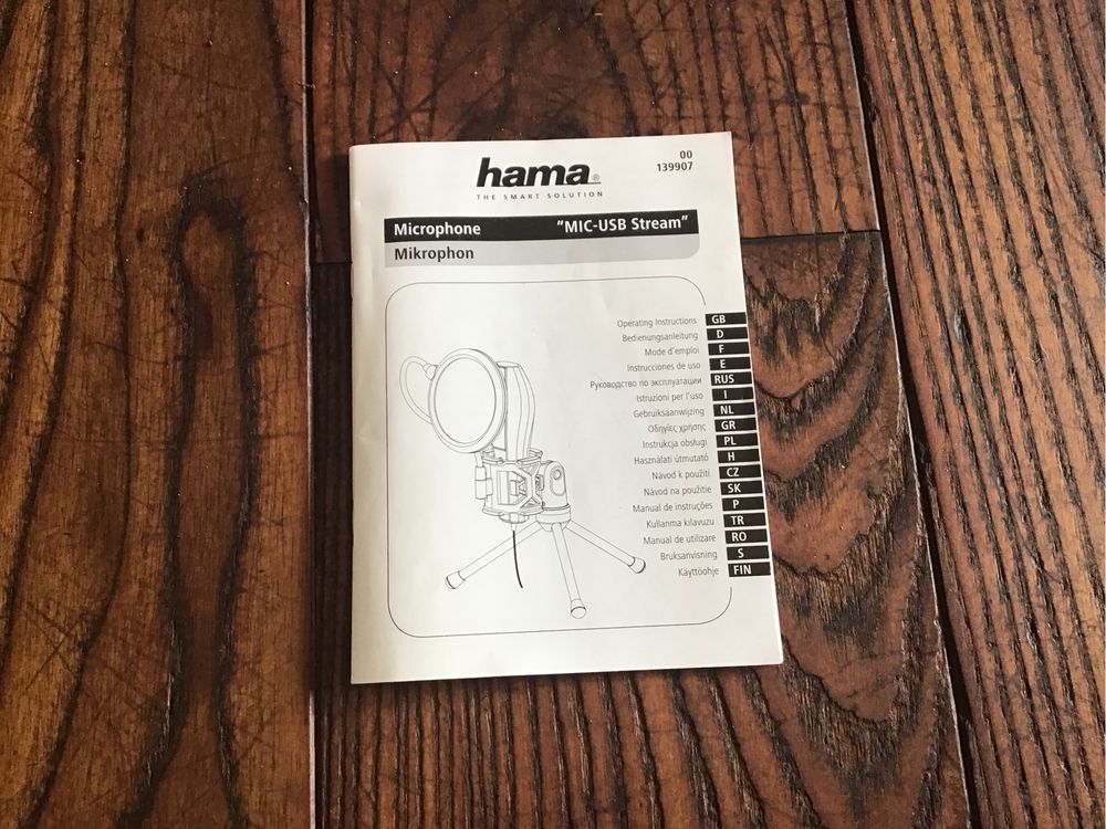 Mikrofon Hama mic usb stream