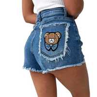 Spodenki jeansowe TEDDY BEAR r. XS (34) niebieskie elastyczne