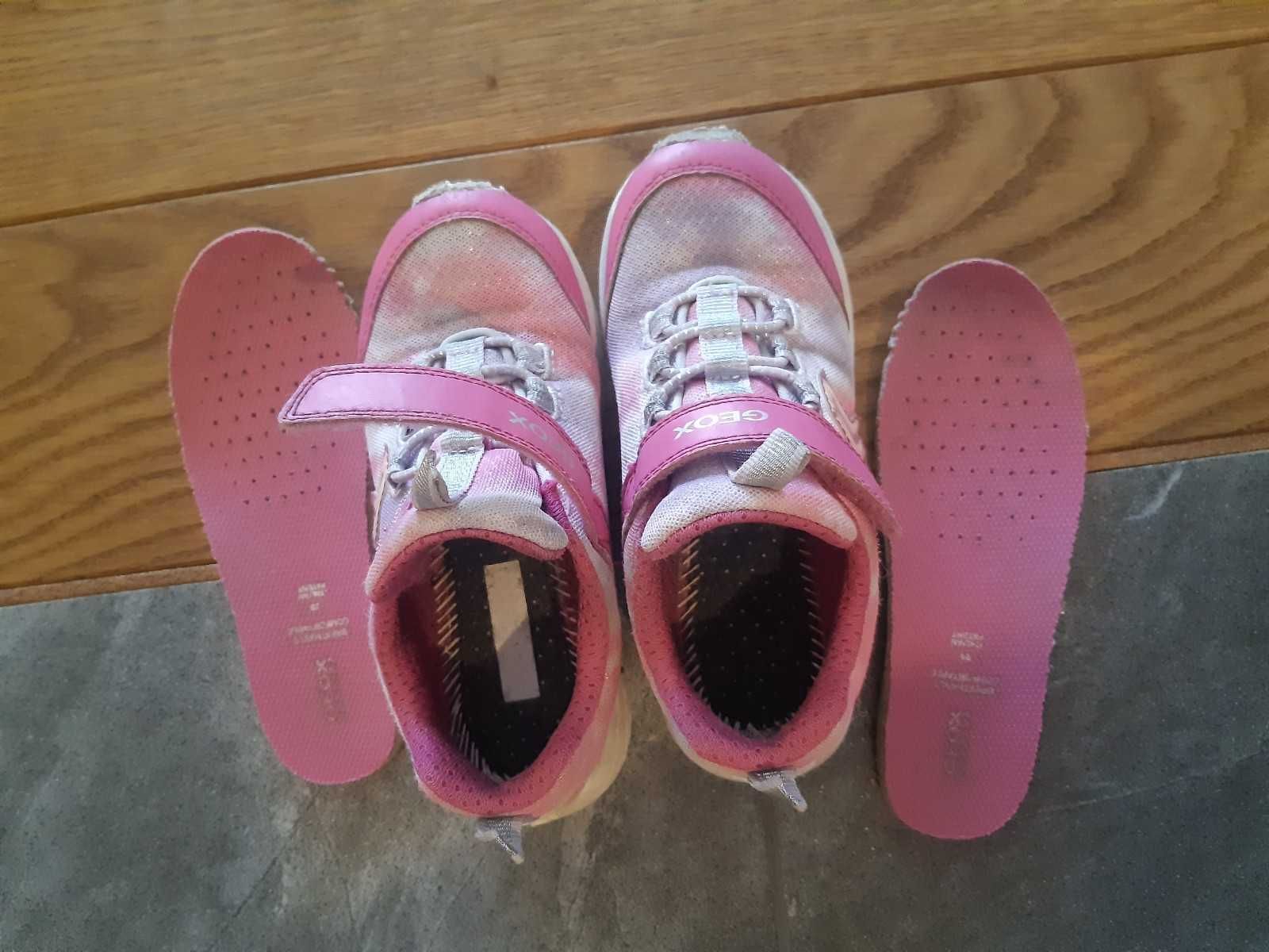 Geox Respira 29 Lekkie Sneakersy 19 cm stan bdb dla Dziewczynki Różowe