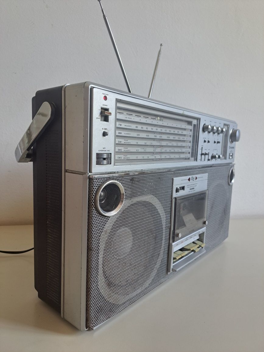 shin shirasuna silver st 858 бумбокс магнітола