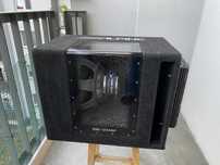 Subwoofer ALPINE SBG-1244BP 800W + Wzmacniacz KENWOOD KAC-849