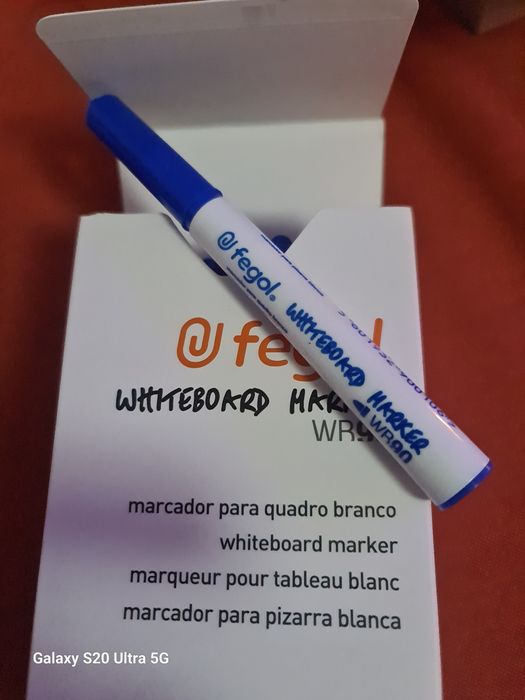 24-Marcadores Quadro Azul Cx.24