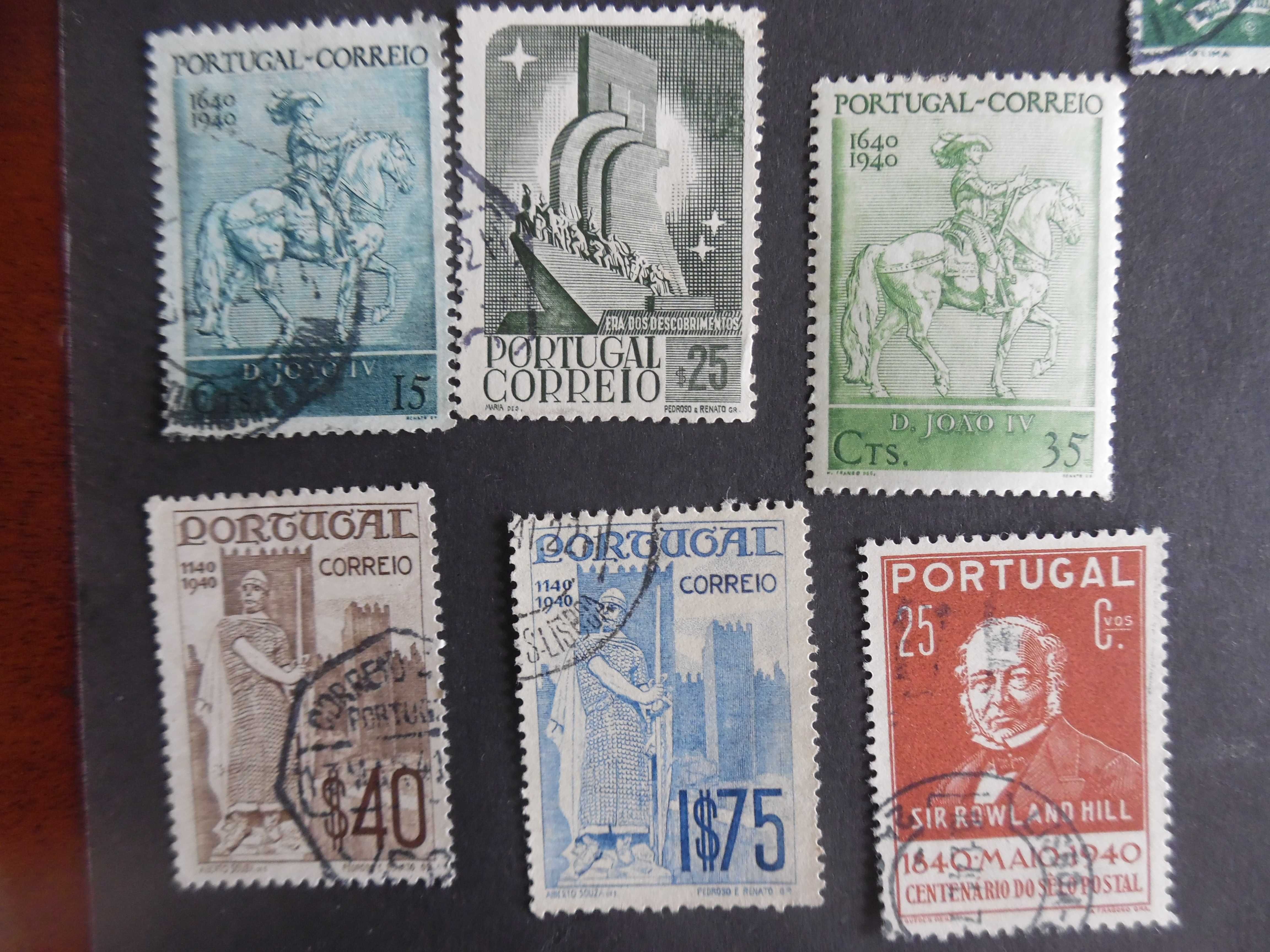 Selos Portugal 1931/33/35/40- Coleções incompletas. Bons valores