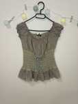 Top bluzka unikat u2k coquette whimsy goth