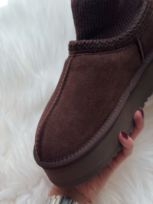 Угг ugg tazz  короткі уггі угги коричневі коричневые трендовые