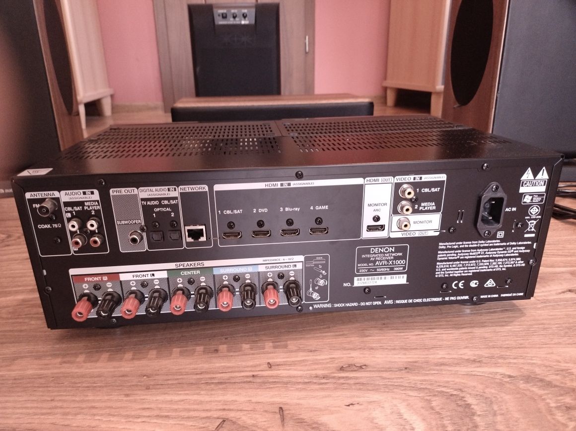 Kino domowe 5.1 - Audio Pro Avanto - Denon AVR-X1000 - Sub Yamaha