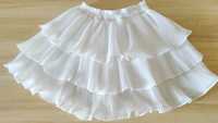 Белая нарядная юбка на девочку