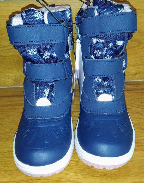 Buty na rzepy dziewczęce, kozaki, śniegowce 32 - nowe