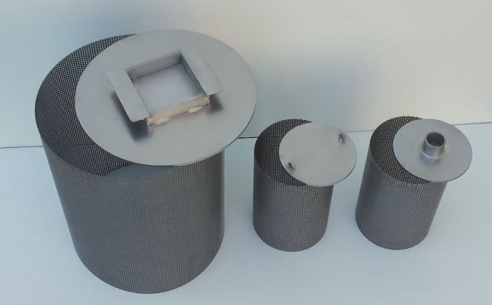 Elementy prasy, prasa do owoców ze stali nierdzewnej - kosz i tłok