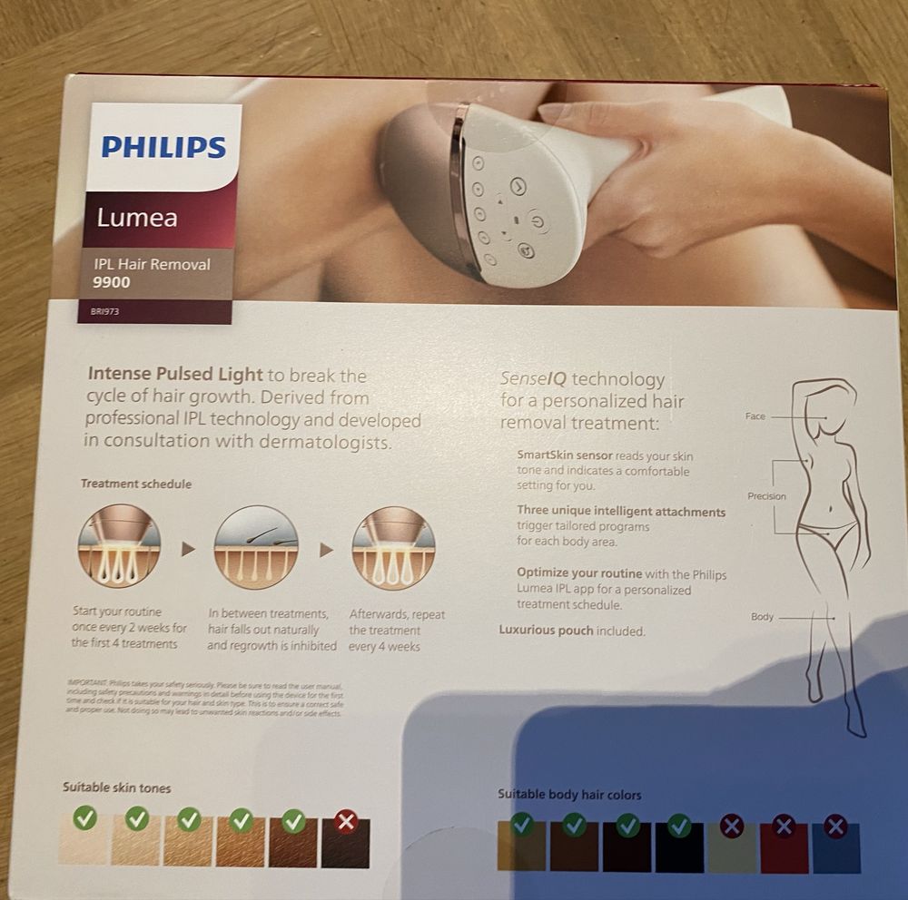 Depilator Laserowy Philips Lumea BRI973 zaplombowany 2 lata gwarancji