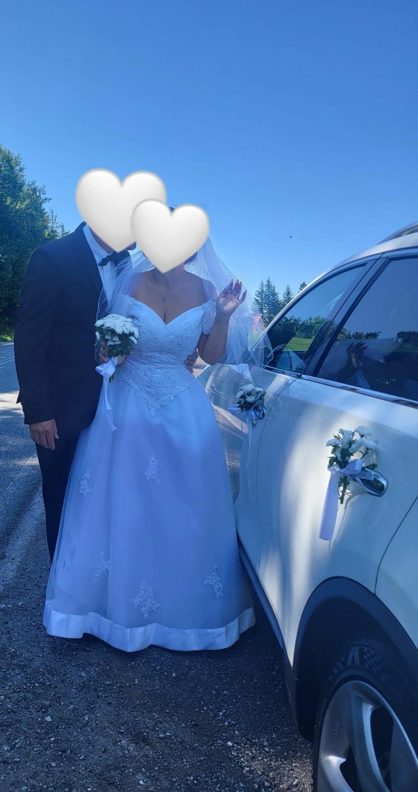 Fajne Białe Infiniti Auto na Wesele