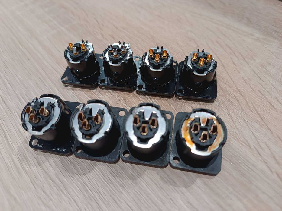 Złącza XLR Neutrik NC3FD-LX NC3MD-LX męskie żeńskie XLR 3 komplet 8szt