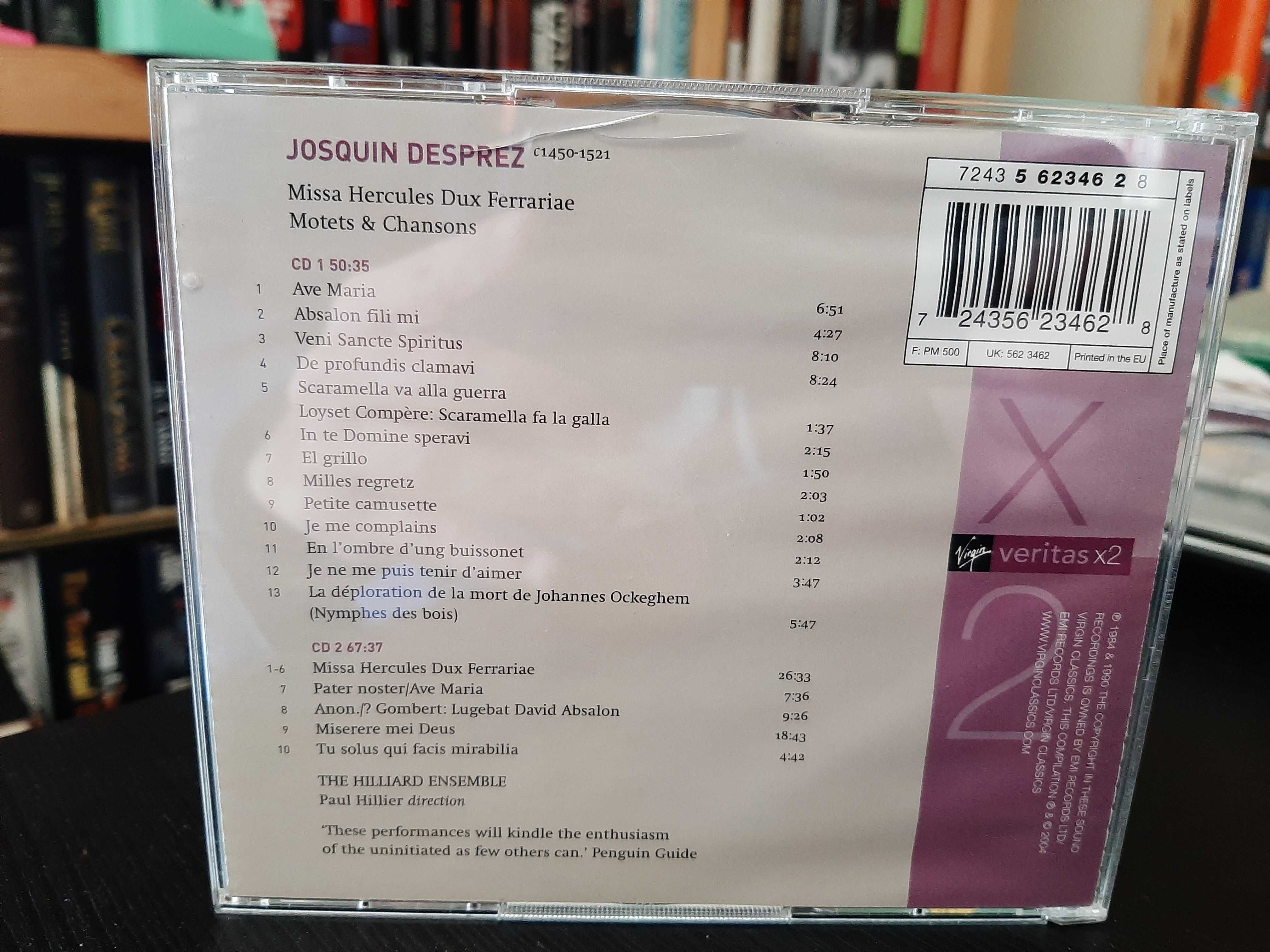 Josquin Desprez – Missa Hercules Dux Ferrariae – The Hilliard Ensemble