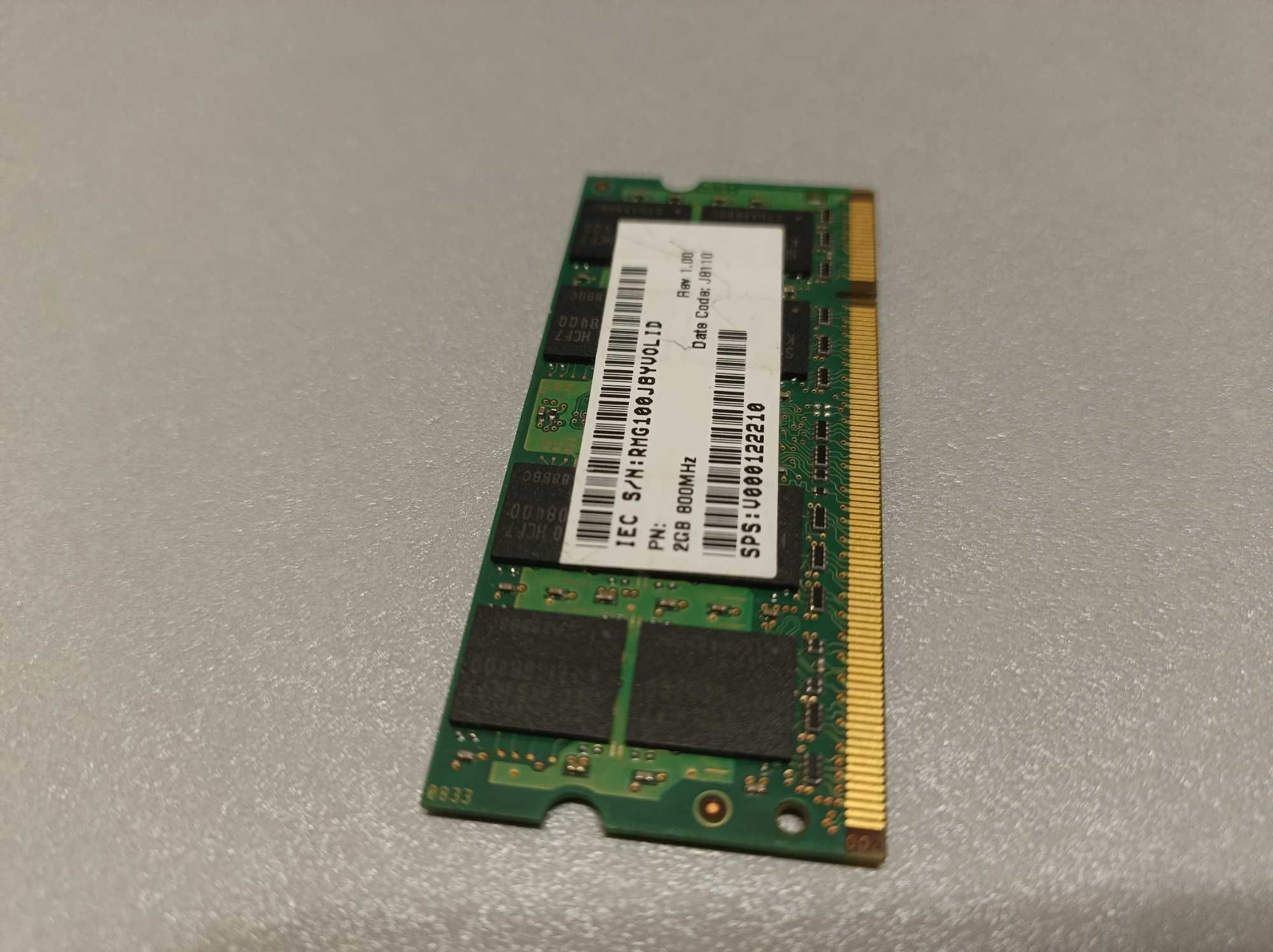 Оперативна пам'ять Samsung SODIMM DDR2-800 2048MB PC2-6400