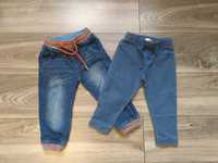 Spodnie jeansowe i joggersy r. 92