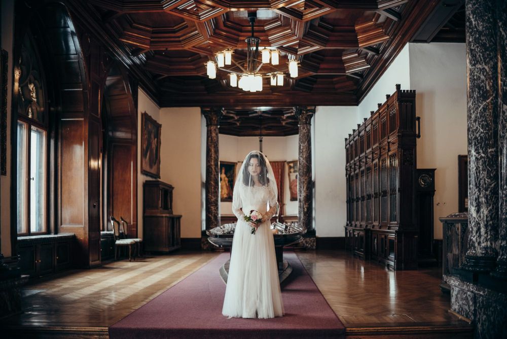 Anne mariee Elegancka suknia ślubna z jedwabiu i francuskiej koronki