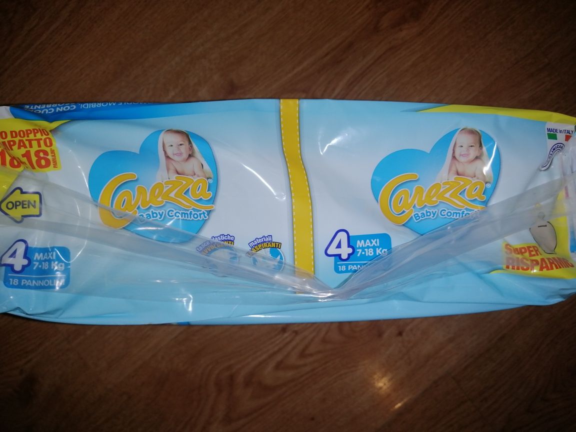 Детские памперсы памперси подгузники пiдгузки Pampers 4 мaxi Carezza