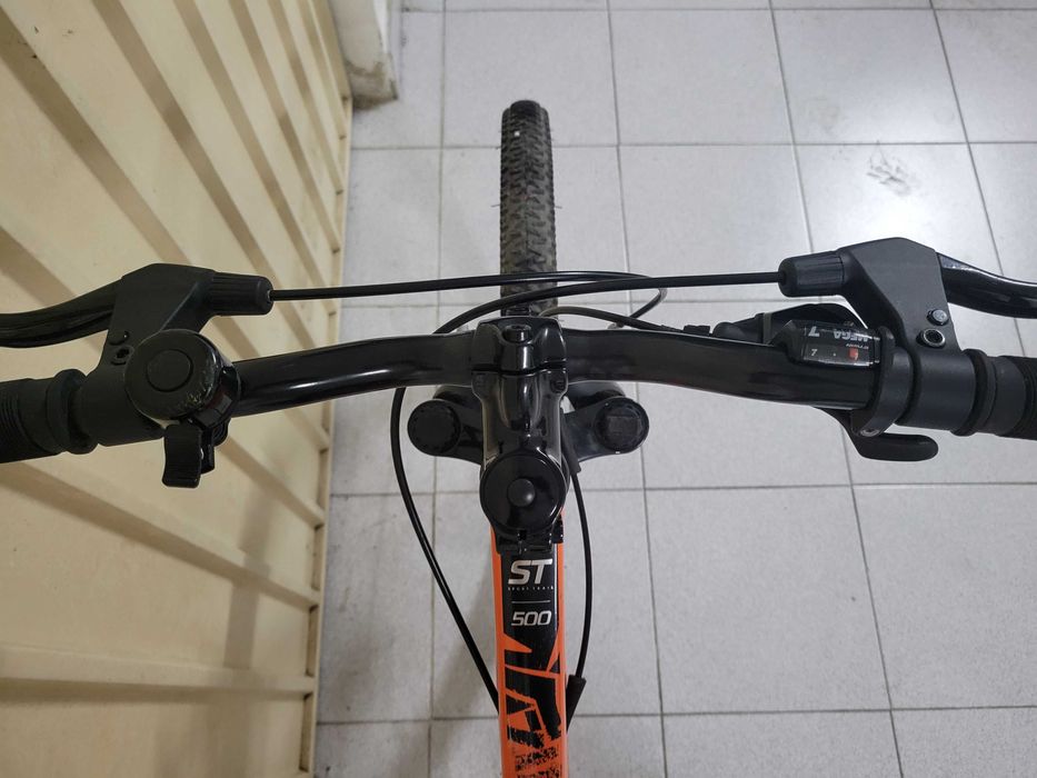 Bicicleta BTT Btwin Rockrider ST500, 26 (laranja)