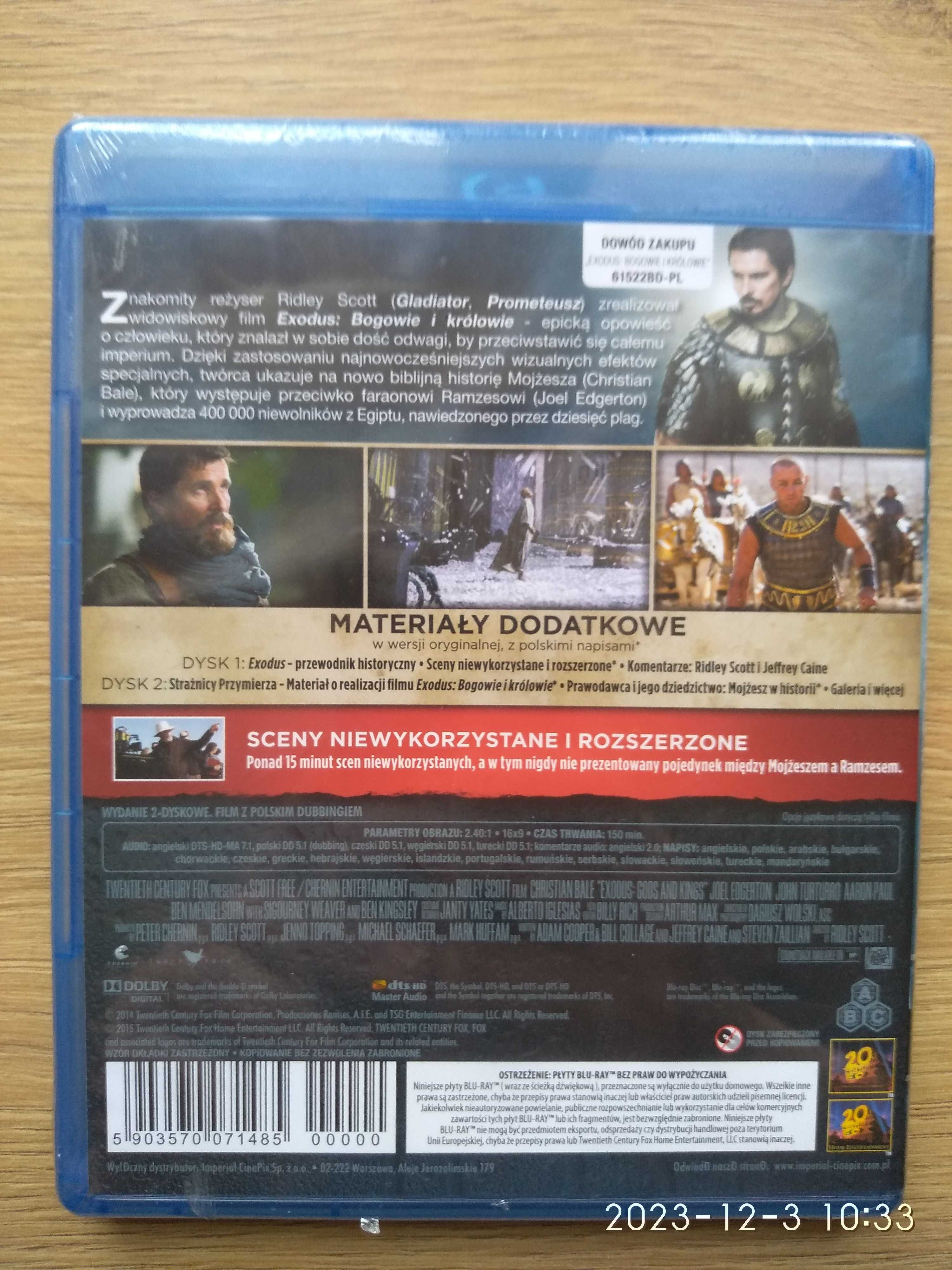 Exodus bogowie i królowie blu ray pl napisy i lektor wysyłka gratis