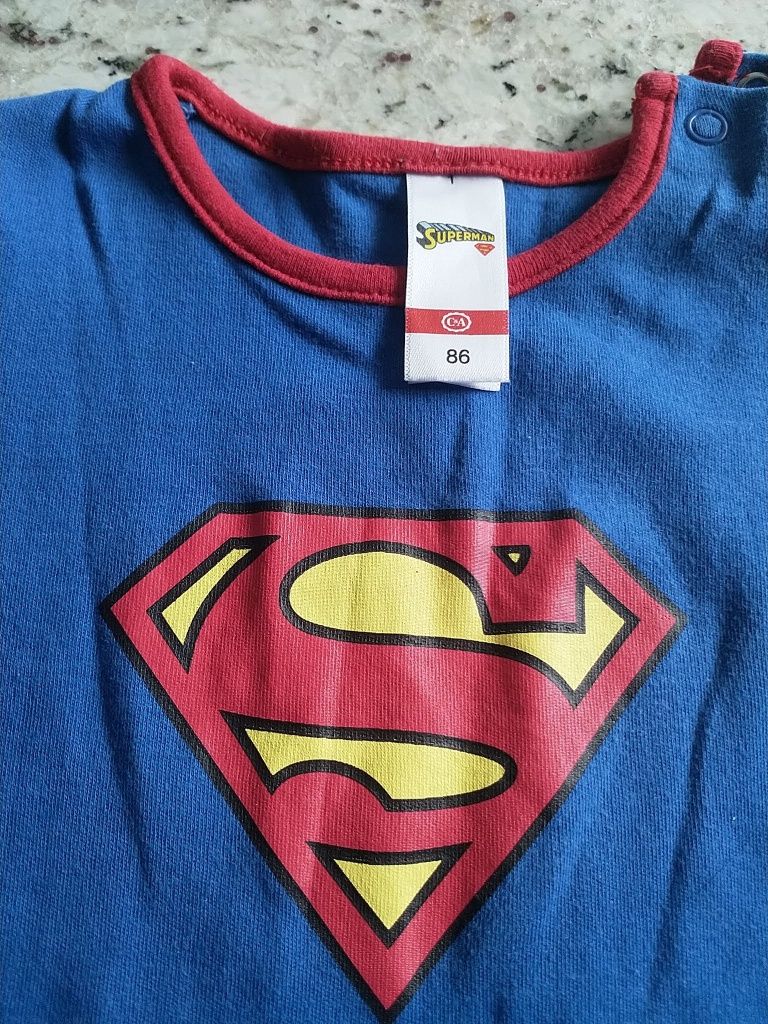 Niebieski pajacyk karnawał przebranie Superman C&a rozm. 86