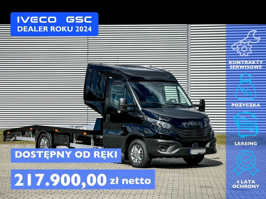 Iveco Daily Laweta 210 KM automat HAK 3.5t Kabina sypialna  Iveco Daily 210 km Autolaweta, automat, hak 3.5 t, sypialnia, LED, VDI