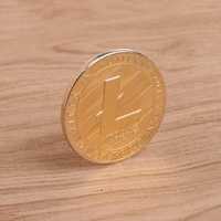 Лайткоин коллекционная монета Litecoin Литкоин (Новые!) Gold/Silver