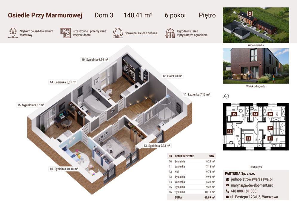 Jednopiętrowy dom pod Legionowem, szybki dojazd do Warszawy