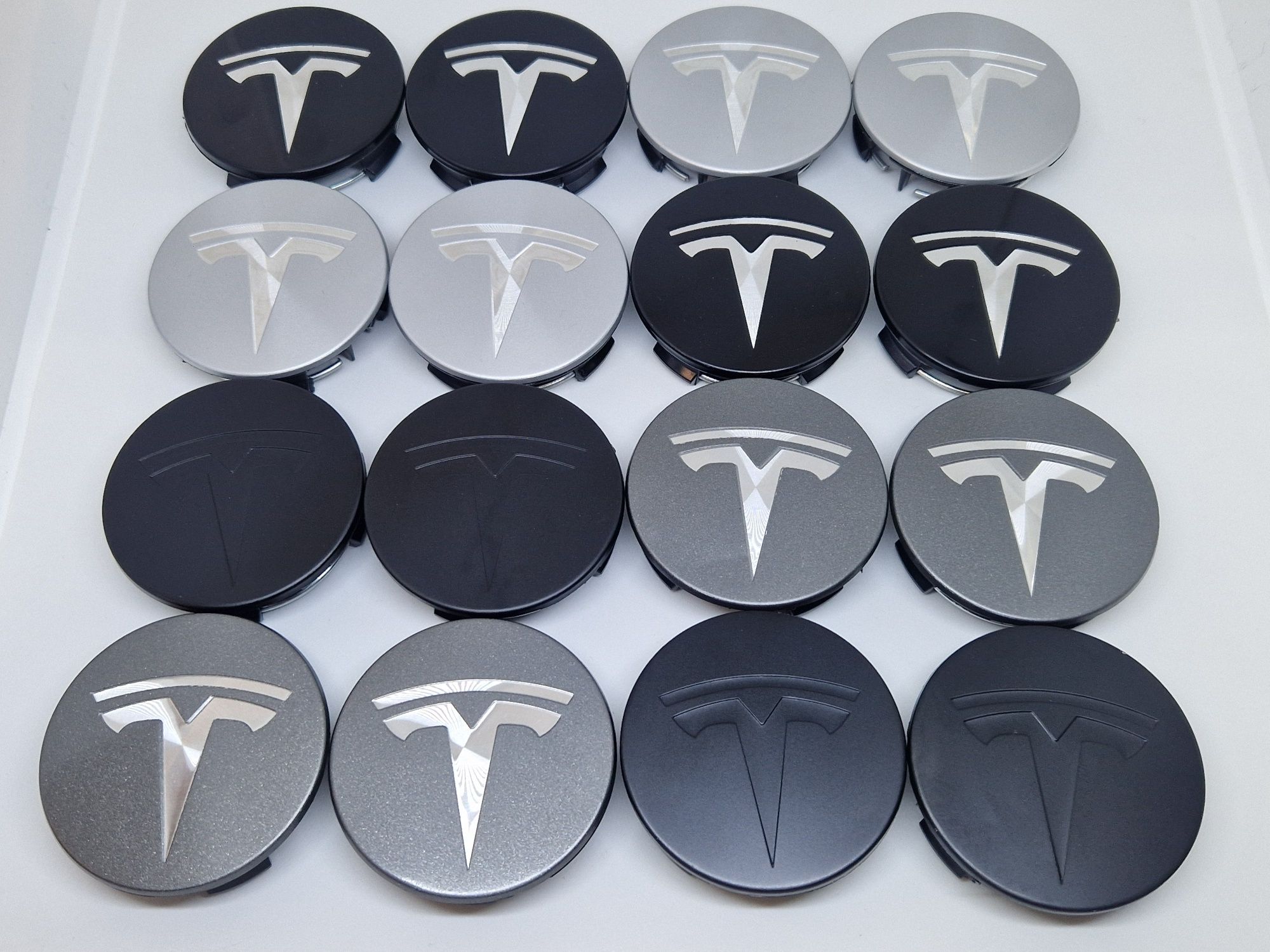 Ковпачки TESLA/Заглушки Тесла/Ковпачки на оригінальні диски Tesla Logo