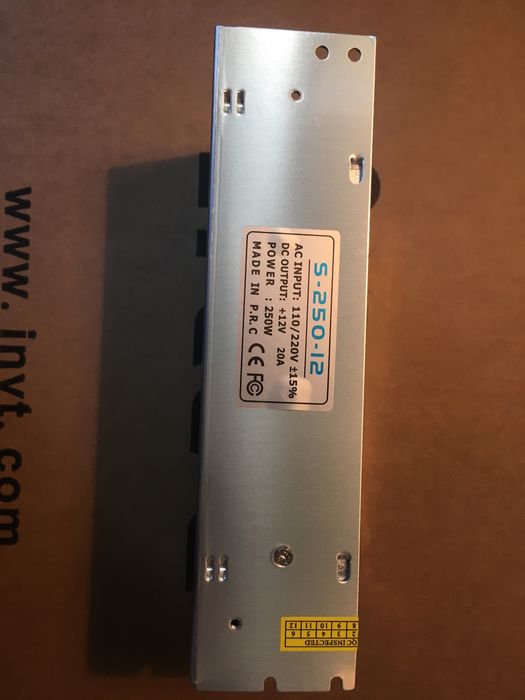 Продам блок питания 12В. 20А. 250Вт.