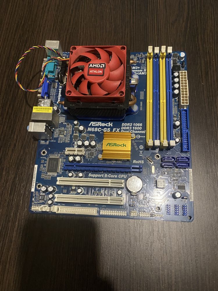 Материнська плата AsRock + AMD Phenom II X4 B55