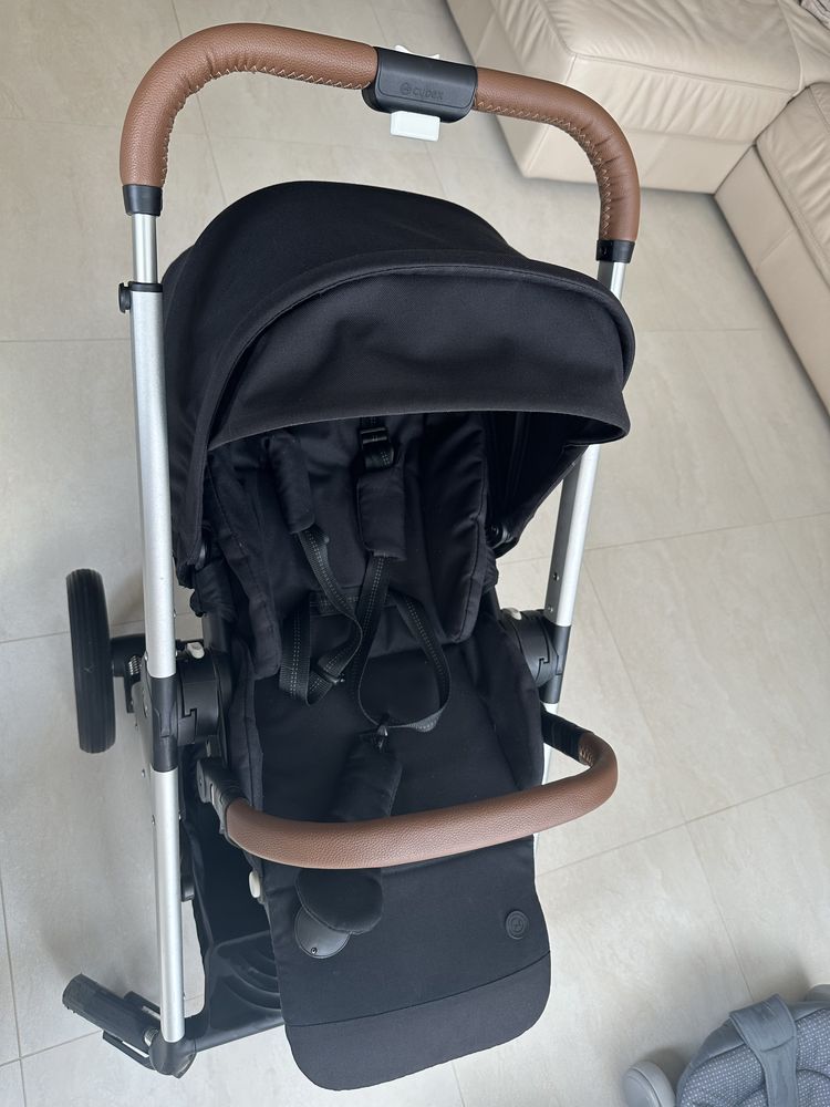 Прогулянкова коляска Cybex Balios S Lux SLV Deep Black