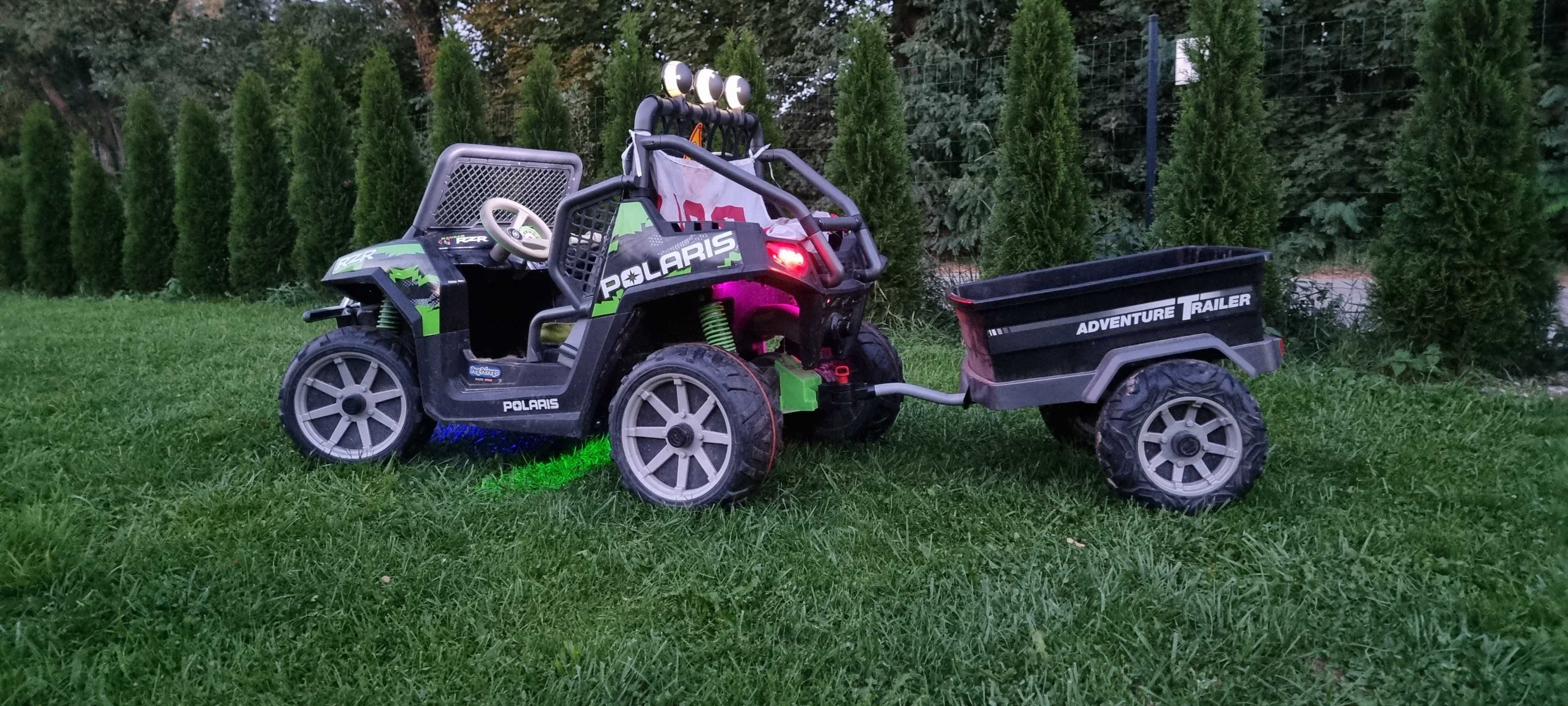 Peg perego Polaris RZR 24V Green Shadow z przyczepką