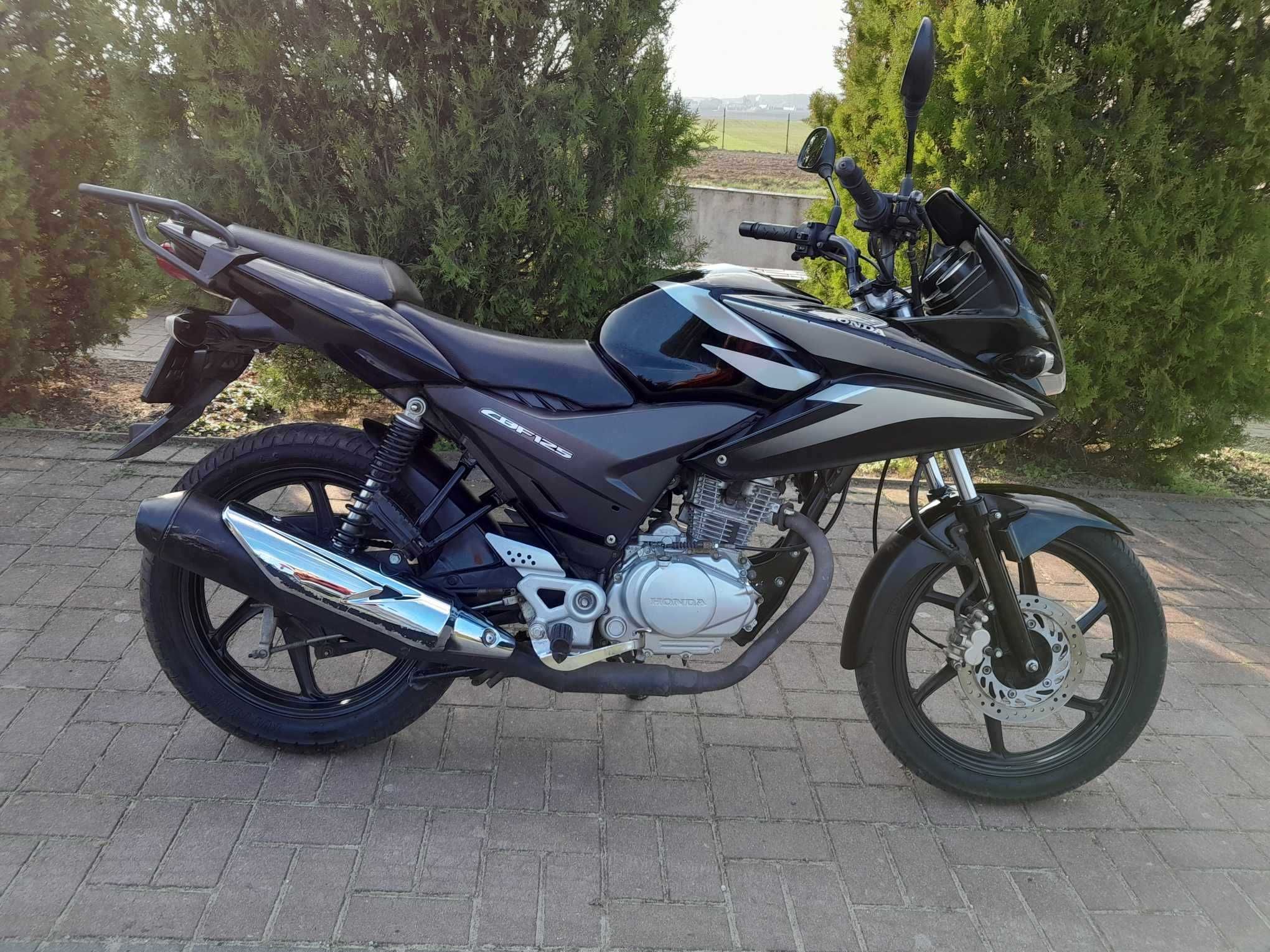 Honda Cbf 125, Bdb stan, Kat A1,B, Do jazdy, Niski przebieg, Kufer