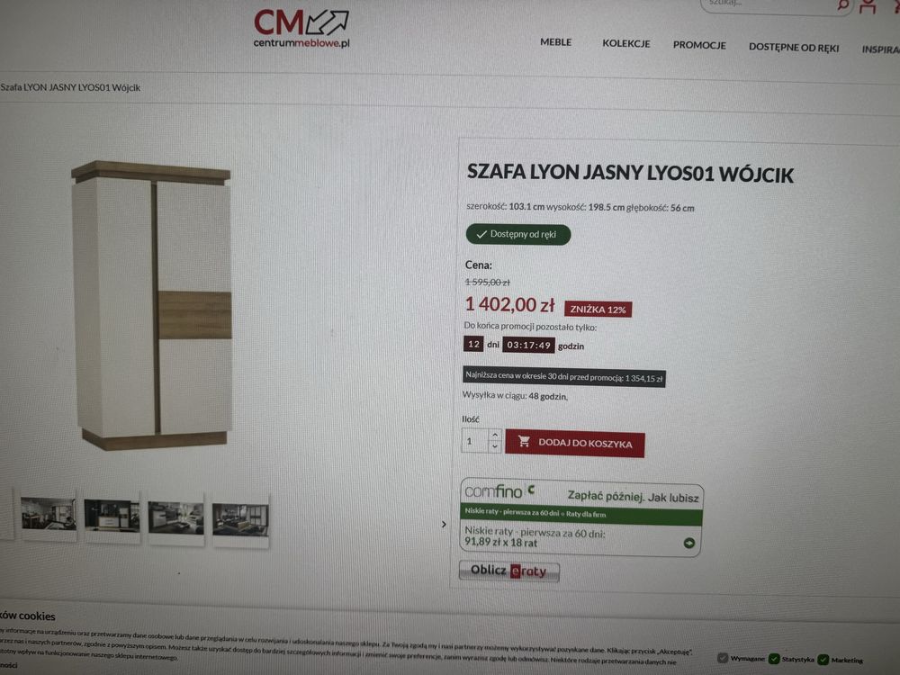Zestaw Mebli Wójcik LED  bdb stan  mozna na pojedynczo