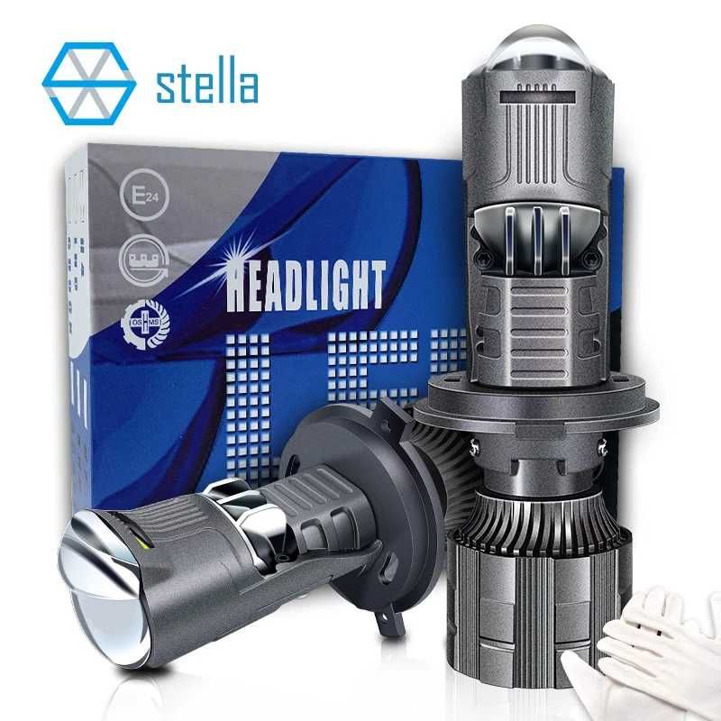 Светодиодные Led лампы міні лінзи Stella H7 H4 с мини линзой 12 - 24 В