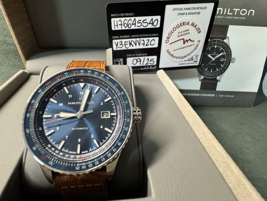 Hamilton Khaki Aviation Converter Auto Blue (Ref. H76645540)
