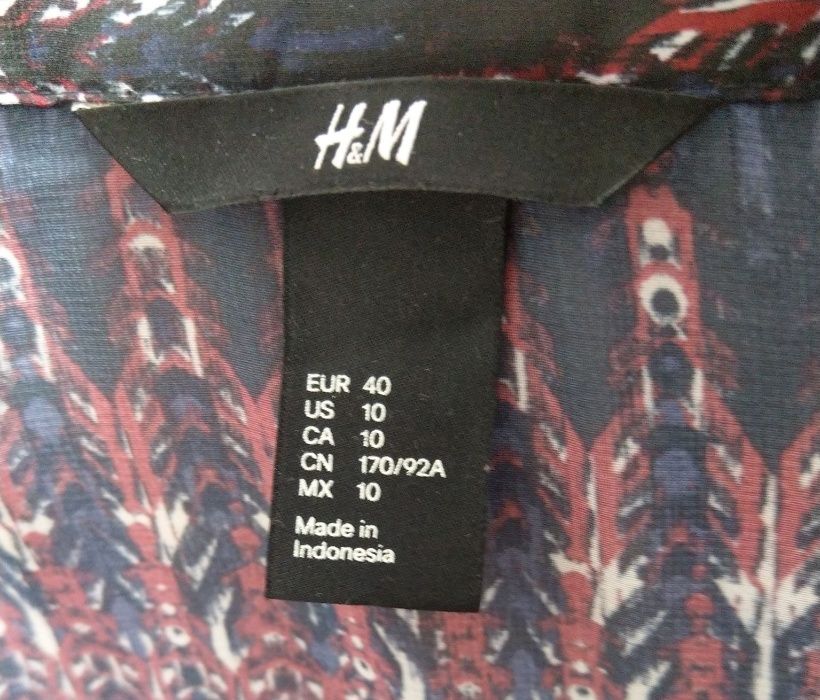 Koszula Bezrękawnik 40/L H&M