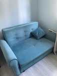 Sofa dwuosobowa z funkcją spania pojemnik na posciel BRW