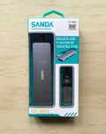 Adaptador USB-C e USB com leitor cartão TF/SD + 3 portas USB e 1 USB-C