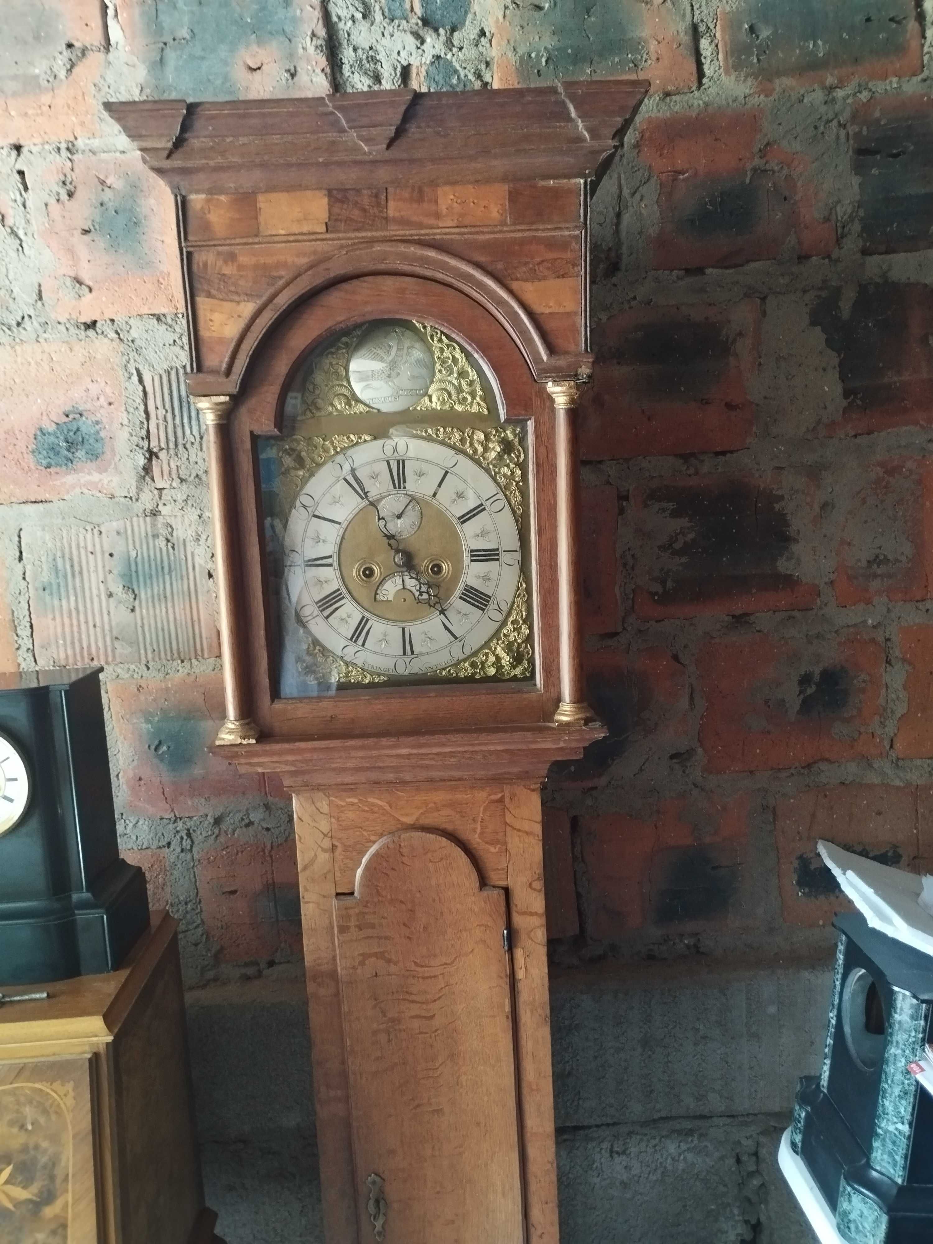 Stary zegar podłogowy ,,Anglik," Stringer Nantwich