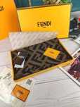 Fendi Dwustronny Szalik – Czarny i Brązowy