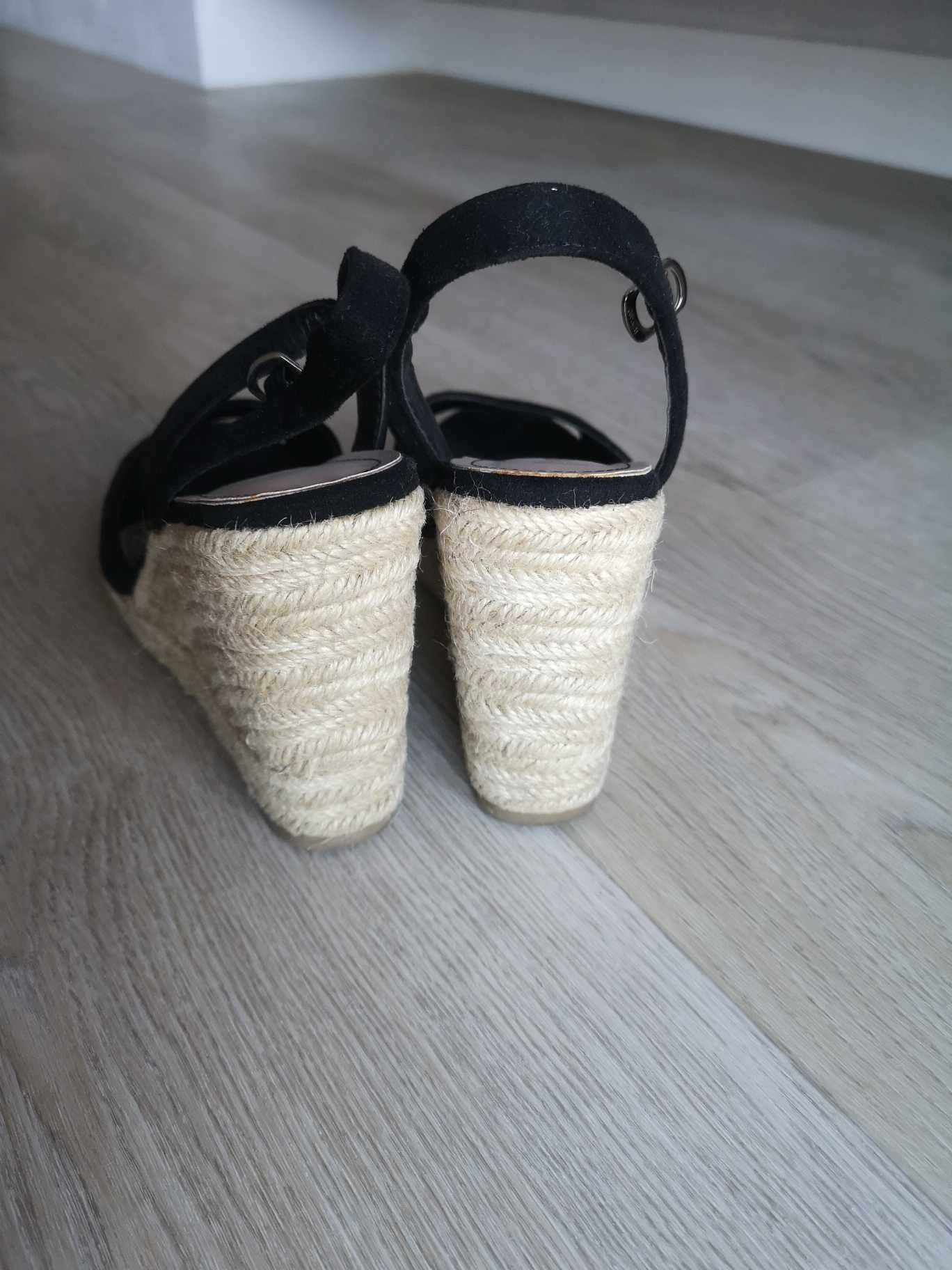 sandały ccc czarne damskie