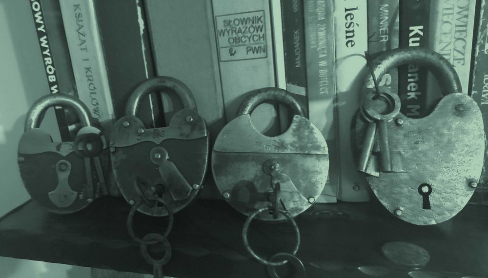 Kłódka stara, unikat kolekcjonerski, debiut ogłoszeniowy