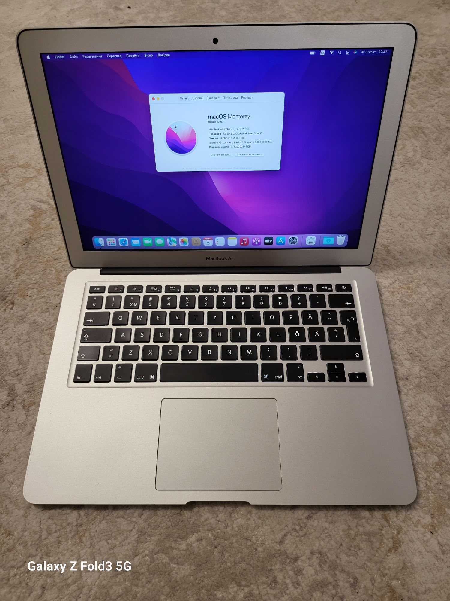 Macbook air 13 2015  core i5 Ідеальний стан