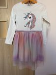 Sukienka H&M Unicorn tiul r 122