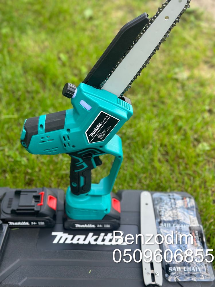Акумуляторная мини пила Makita Duc190Bl 2шини 3 цепи безсчеточная